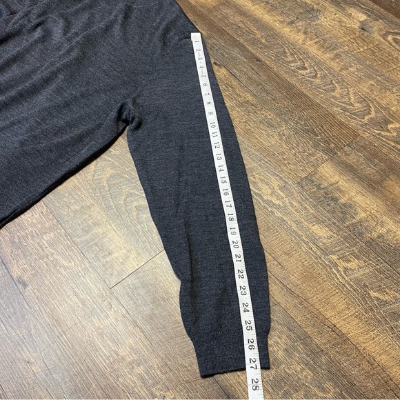 Tasso Elba Merino Wool Blend Mock Neck Solid Pullover Sweater Mens 3XL Dark Gray - Picture 9 of 11